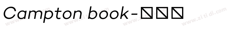 Campton book字体转换